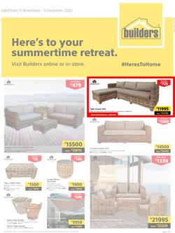 Builders Botswana : Here's To Your Summertime Retreat (15 November - 05 December 2022), page 1