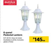 Eurolux 6 Panel Pedestal Lantern-Each