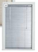 Design House 25mm Aluminium Venetian Blinds Silver-1m x 600mm Each