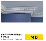 Polystyrene Ribbed Cornice 2m-60mm x 65mm