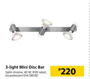3 Light Mini Disc Bar