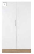 Home & Kitchen 2 Door Built In Cupboard-2.1m (h) x 1.22m (w) x 500mm (d)