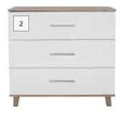 Home & Kitchen Chest Of Drawers-870mm (h) x 900mm (w) x 450mm (d)