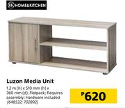 Home & Kitchen Luzon Media Unit-1.2m (h) x 510mm (h) x 360mm (d)