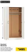 Home & Kichen Standard Wardrobe-2.1m (h) x 900mm (w) x 500mm (d)