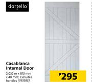 Dortello Casablanca Internal Door-2032m x 813mm x 40mm