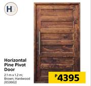 Horizontal Pine Pivot Door-2.1m x 1.2m