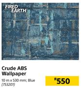 Fired Earth Crude ABS Wallpaper (Blue)-10m x 530mm
