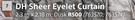 DH Sheer Eyelet Curtain-2.3m x 2.18m