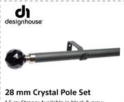Design House 28mm Crystal Pole Set 3m