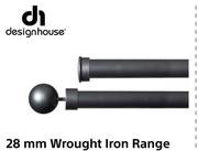Design House 28mm Wrought Iron Range 1.5m