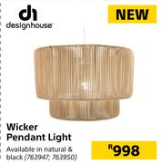 Design House Wicker Pendant Light