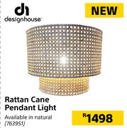 Design House Rattan Cane Pendant Light