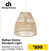 Design House Rattan Dome Pendant Light
