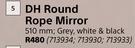 DH Round Rope Mirror 510mm