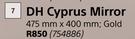 DH Cyprus Mirror Gold-475mm x 400mm