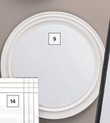 DH Round Mirror White 760mm