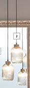 DH Ribbed Glass Pendant Light