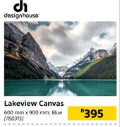 Design House Lakeview Canvas (Blue)-600mm x 900mm