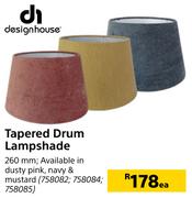 Design House Tapered Drum Lamp Shade 260mm-Each
