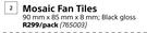 Mosaic Fan Tiles-90mm x 85mm x 8mm Per Pack