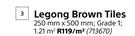 Legong Brown Tiles-250mm x 500mm Per Sqm