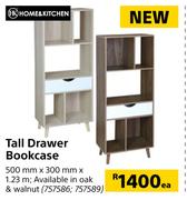 Home & Kitchen Tall Drawer Bookcase-500mm x 300mm x 1.23m Each