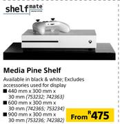 Shelfmate Media Pine Shelf