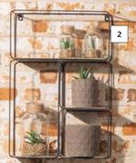Shelfmate Wood & Metal Wall Shelf-540mm (l) x 360mm (w) x 100mm (h)