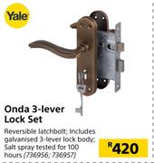Yale Onda 3 Lever Lock Set
