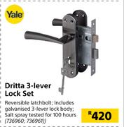 Yale Dritta 3 Lever Lock Set