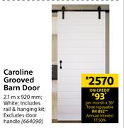 Caroline Grooved Barn Door-2.1m x 920mm