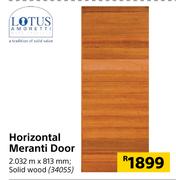 Lotus Horizontal Meranti Door-2032m x 813mm