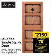 Dortello Studded Single Stable Door-2030m x 813mm