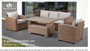 Design House 4 Piece Kirton Patio Set