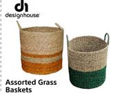Design House Assorted Grass Baskets-270mm x 250mm Each
