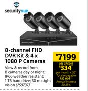 Security Vue 8-Channel FHD DVR Kit & 4 x 1080 P Cameras