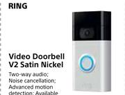 Ring Video Doorbell V2 Satin Nickel