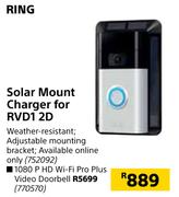 Ring Solar Mount Charger For RVD1 2D
