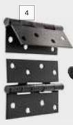 Builders Ball Bearing Butt Hinge 100mm Black