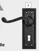 Builders Georgian Lever Handle Black