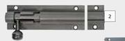 Builders Barrel Bolt 150mm Black