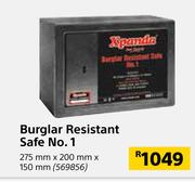Xpanda DIY Burglar Resistant Safe No.1-275mm x 200mm x 150mm