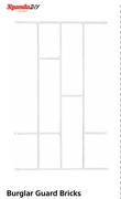 Xpanda DIY Burglar Guard Bricks-460mm x 1.27m