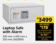 Yale Laptop Safe With Alarm-200mm x 430mm x 350mm