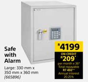 Yale Safe With Alarm Large-330mm x 350mm x 360mm