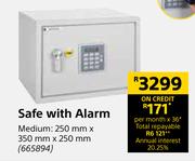 Yale Safe With Alarm Medium-250mm x 350mm x 250mm