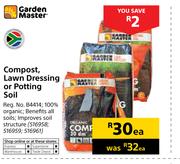 Garden Master Compost Lawn Dressing Or Potting Soil-Each