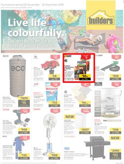 Builders Inland : Live Life Colourfully (20 Nov - 30 Dec 2018), page 1