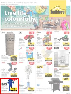 Builders Inland : Live Life Colourfully (20 Nov - 30 Dec 2018), page 1